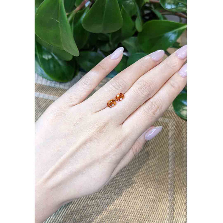 2.22 Ct.Tw. Spessartite Garnet Pair from Nigeria