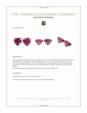 1.65 Ct.Tw.Total Carat Weight Pink Tourmaline Pair from Nigeria Appraisal
