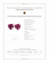 1.65 Ct.Tw.Total Carat Weight Pink Tourmaline Pair from Nigeria Scan Report