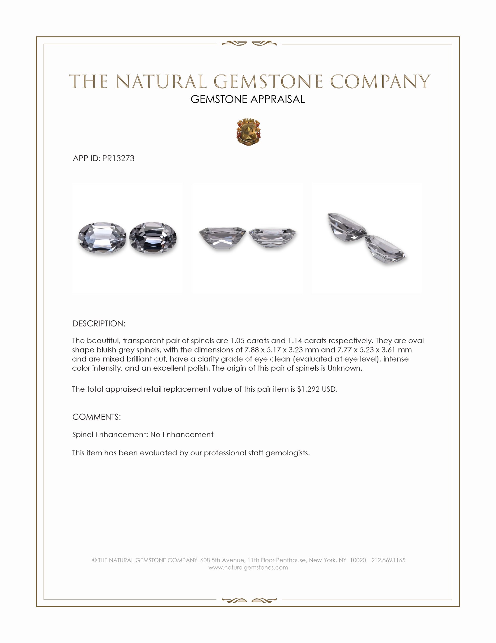 2.19 Ct.Tw. Spinel Pair