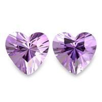 3.24 Ct.Tw.Total Carat Weight Amethyst Pair from Brazil Video