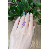 3.24 Ct.Tw.Total Carat Weight Amethyst Pair from Brazil Life Style