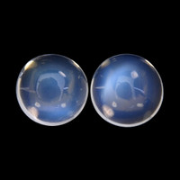 4.64 Ct.Tw.Total Carat Weight Cabochon Moonstone Pair from Madagascar Video