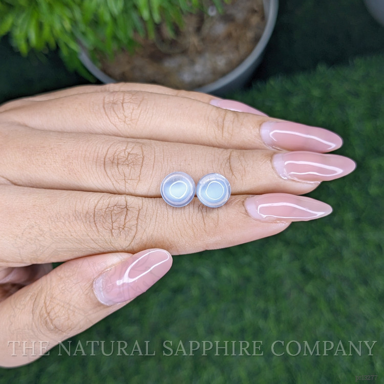 4.64 Ct.Tw. Cabochon Moonstone Pair from Madagascar