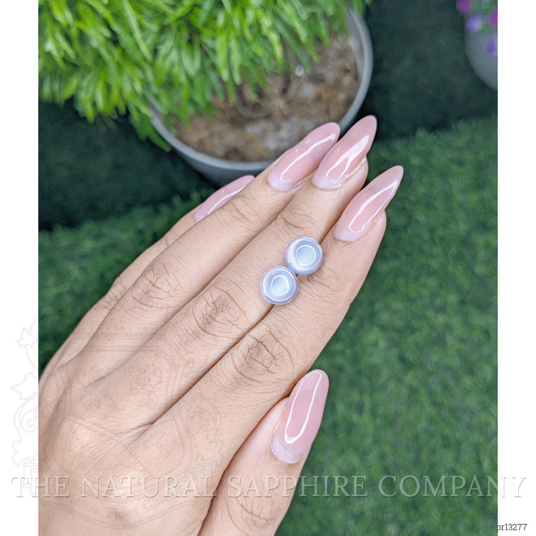 4.64 Ct.Tw. Cabochon Moonstone Pair from Madagascar