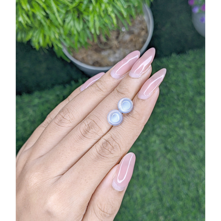 4.64 Ct.Tw. Cabochon Moonstone Pair from Madagascar