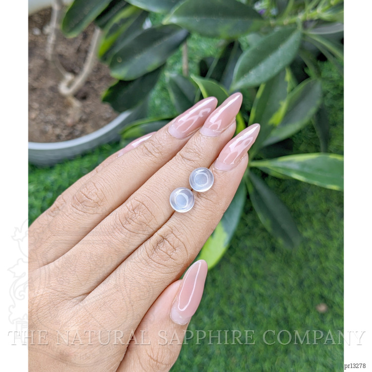 4.00 Ct.Tw. Cabochon Moonstone Pair from Madagascar