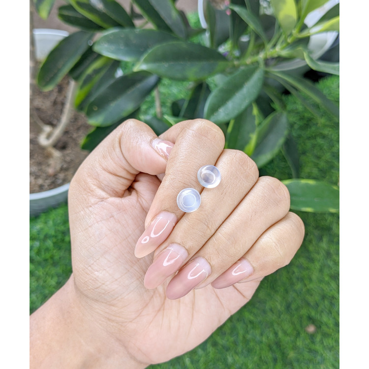 4.00 Ct.Tw. Cabochon Moonstone Pair from Madagascar