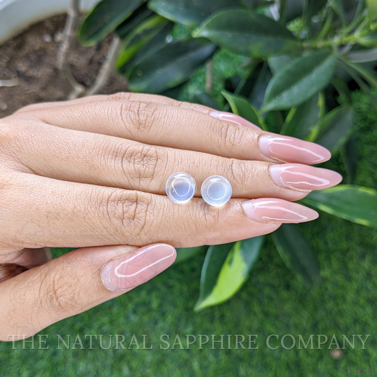 4.78 Ct.Tw. Cabochon Moonstone Pair from Madagascar