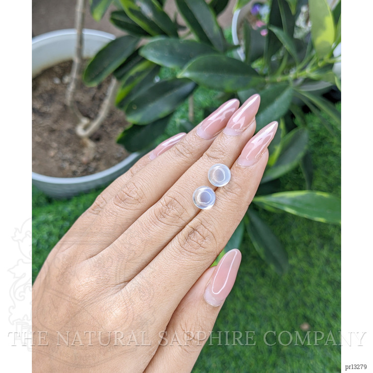 4.78 Ct.Tw. Cabochon Moonstone Pair from Madagascar