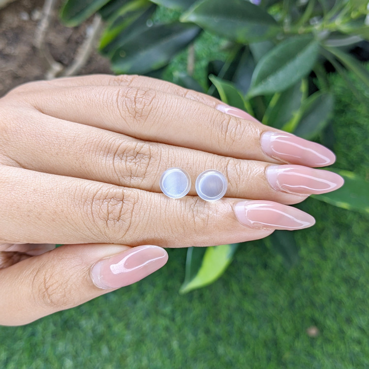 3.09 Ct.Tw. Cabochon Moonstone Pair from Madagascar