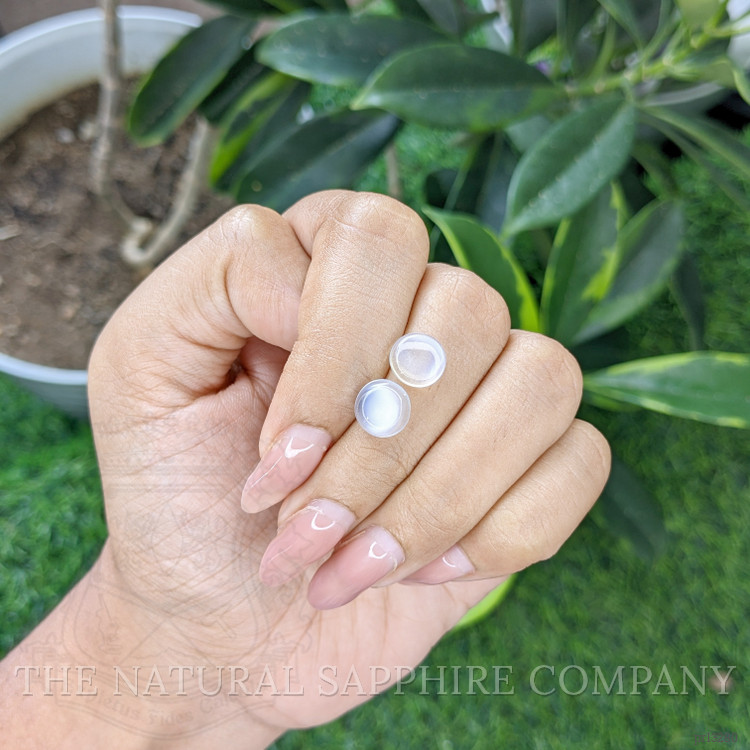 3.09 Ct.Tw. Cabochon Moonstone Pair from Madagascar