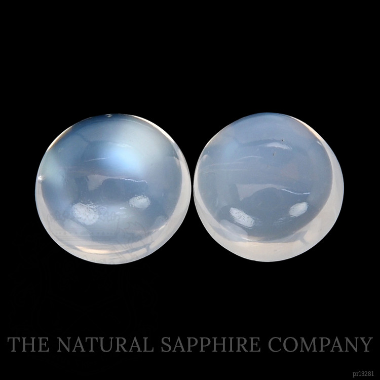 5.42 Ct.Tw. Cabochon Moonstone Pair from Madagascar
