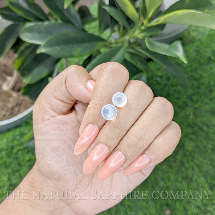 5.42 Ct.Tw. Cabochon Moonstone Pair from Madagascar