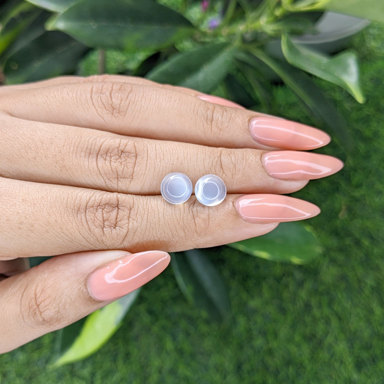 3.30 Ct.Tw. Cabochon Moonstone Pair from Madagascar