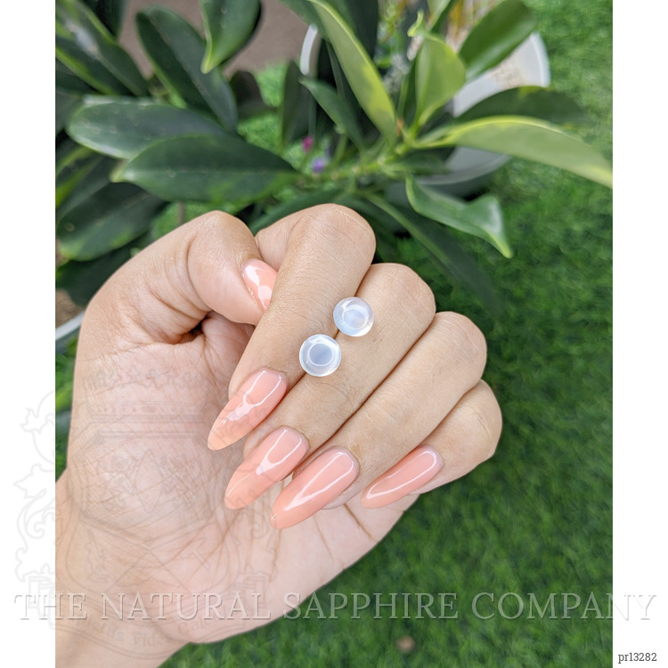 3.30 Ct.Tw. Cabochon Moonstone Pair from Madagascar