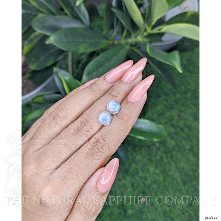 3.82 Ct.Tw. Cabochon Moonstone Pair from Madagascar