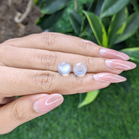 4.74&nbsp;Ct.Tw.Total Carat Weight Cabochon Moonstone Pair from Madagascar Life Style