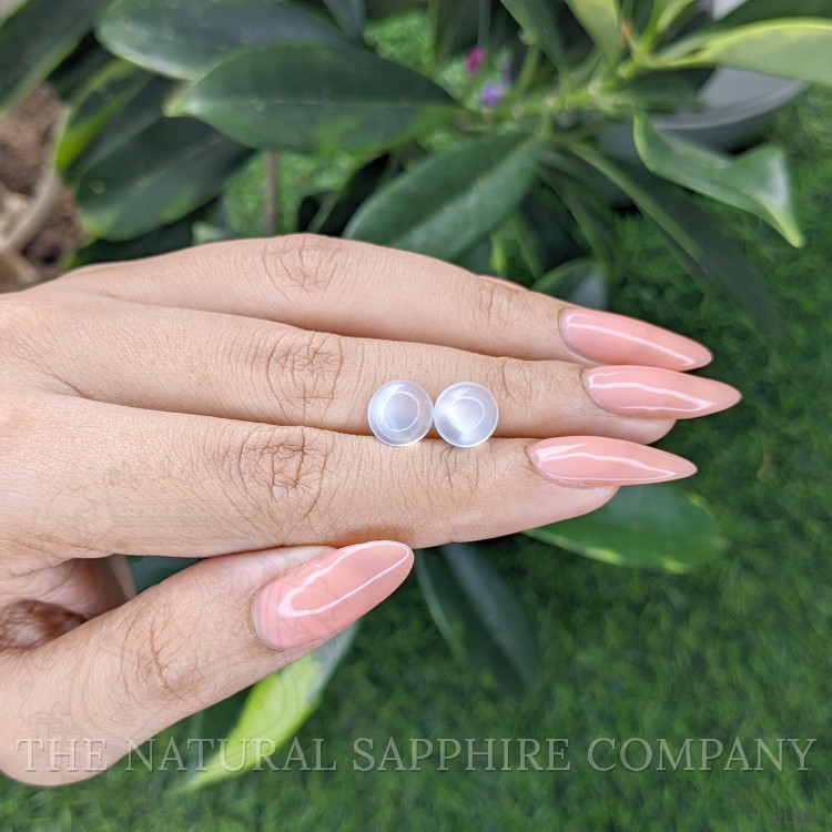 4.09 Ct.Tw. Cabochon Moonstone Pair from Madagascar