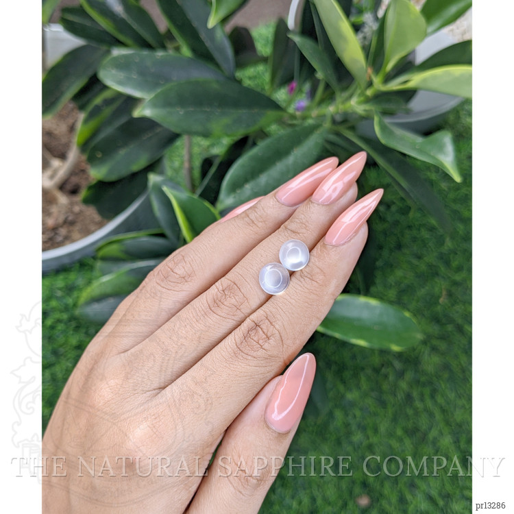4.09 Ct.Tw. Cabochon Moonstone Pair from Madagascar