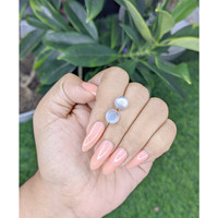 4.27 Ct.Tw.Total Carat Weight Cabochon Moonstone Pair from Madagascar Life Style