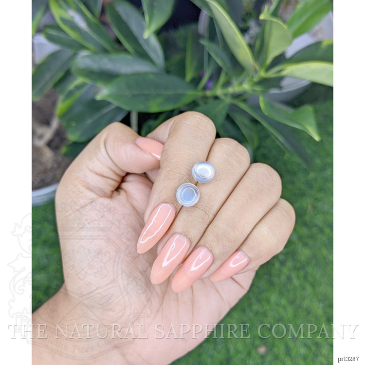 4.27 Ct.Tw. Cabochon Moonstone Pair from Madagascar