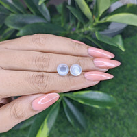 4.34 Ct.Tw.Total Carat Weight Cabochon Moonstone Pair from Madagascar Life Style
