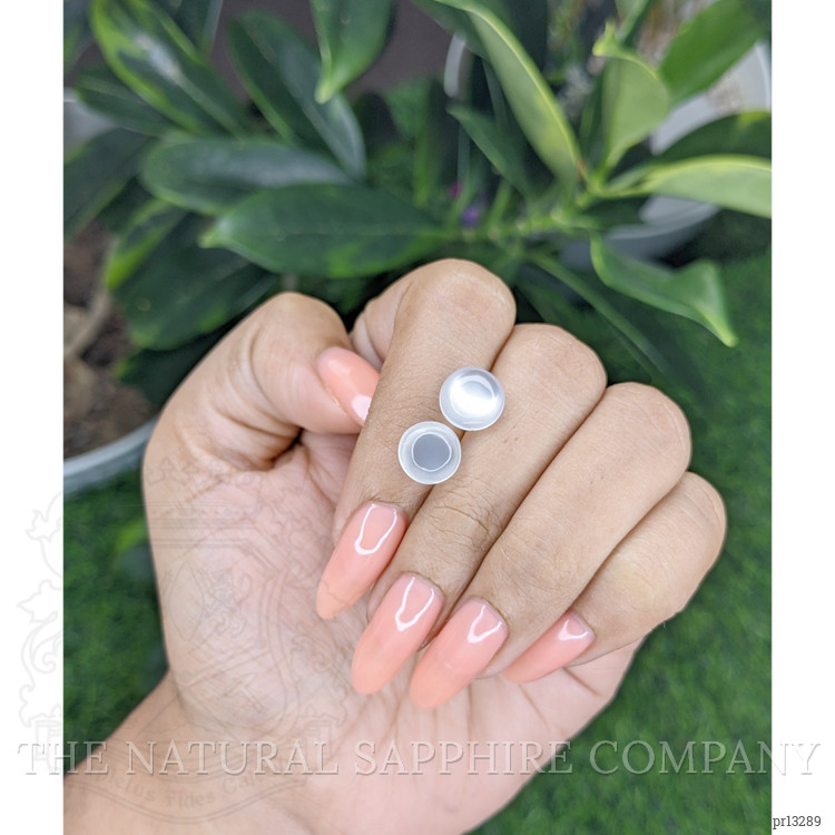 5.06 Ct.Tw. Cabochon Moonstone Pair from Madagascar