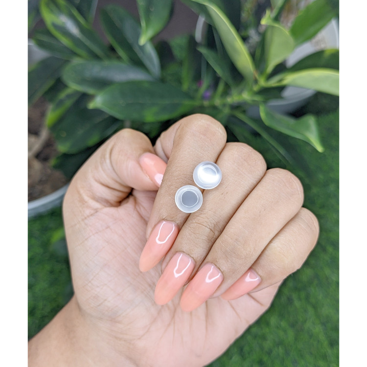 5.06 Ct.Tw. Cabochon Moonstone Pair from Madagascar