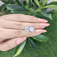 5.34&nbsp;Ct.Tw.Total Carat Weight Cabochon Moonstone Pair from Madagascar Life Style