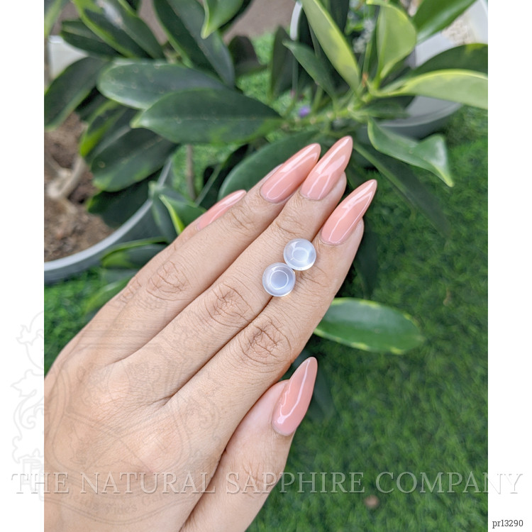 5.34 Ct.Tw. Cabochon Moonstone Pair from Madagascar