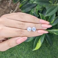 4.24&nbsp;Ct.Tw.Total Carat Weight Cabochon Moonstone Pair from Madagascar Life Style