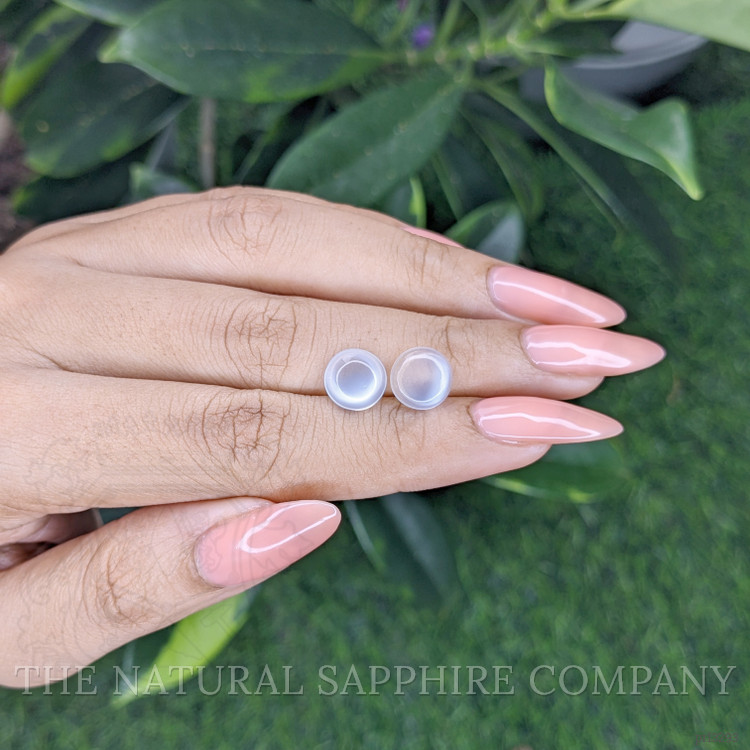 3.98 Ct.Tw. Cabochon Moonstone Pair from Madagascar