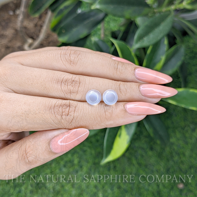 3.66 Ct.Tw. Cabochon Moonstone Pair from Madagascar