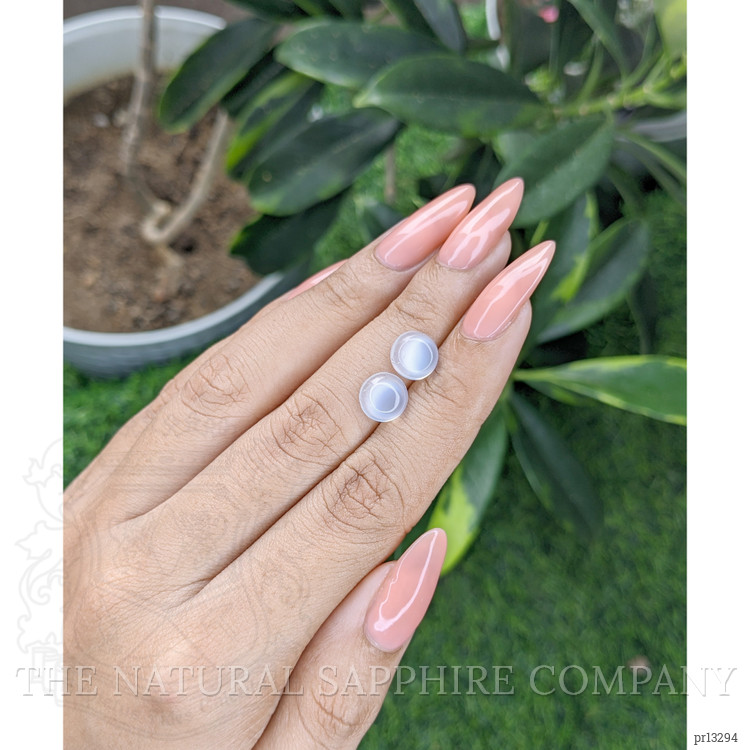 3.66 Ct.Tw. Cabochon Moonstone Pair from Madagascar