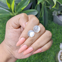 13.20 Ct.Tw.Total Carat Weight Cabochon Moonstone Pair from Madagascar Life Style