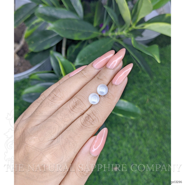 4.35 Ct.Tw. Cabochon Moonstone Pair from Madagascar