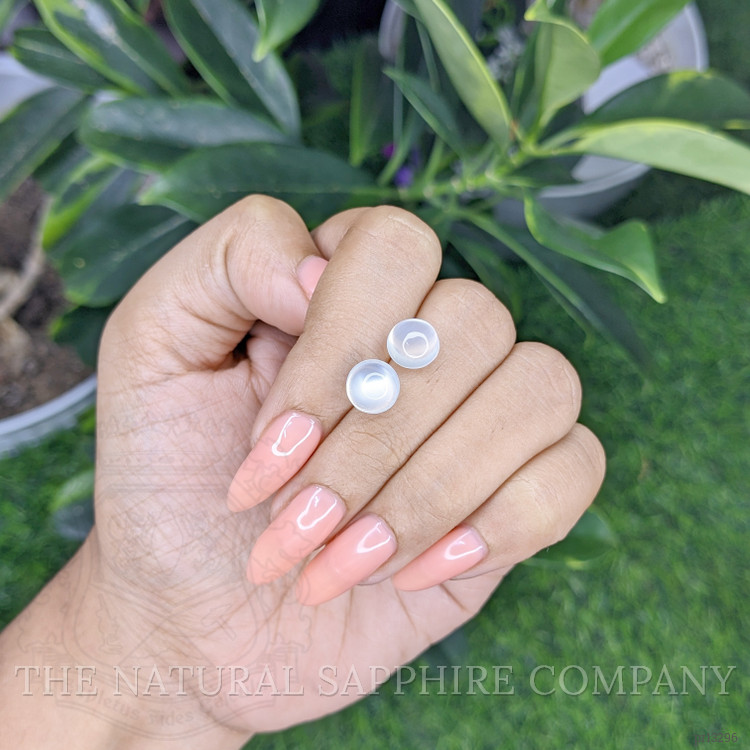 4.35 Ct.Tw. Cabochon Moonstone Pair from Madagascar