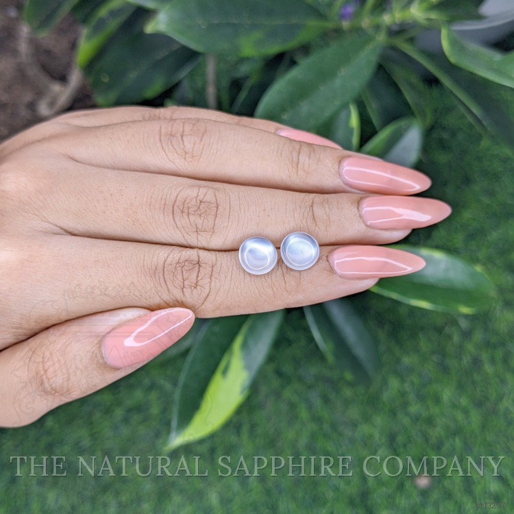 3.52 Ct.Tw. Cabochon Moonstone Pair from Madagascar