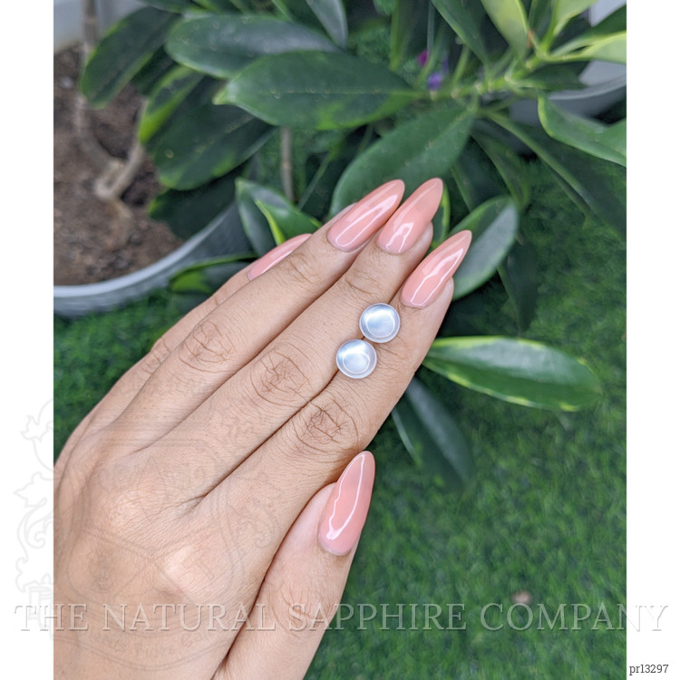 3.52 Ct.Tw. Cabochon Moonstone Pair from Madagascar