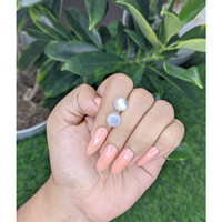 3.52&nbsp;Ct.Tw.Total Carat Weight Cabochon Moonstone Pair from Madagascar Life Style