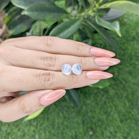 5.30&nbsp;Ct.Tw.Total Carat Weight Cabochon Moonstone Pair from Madagascar Life Style