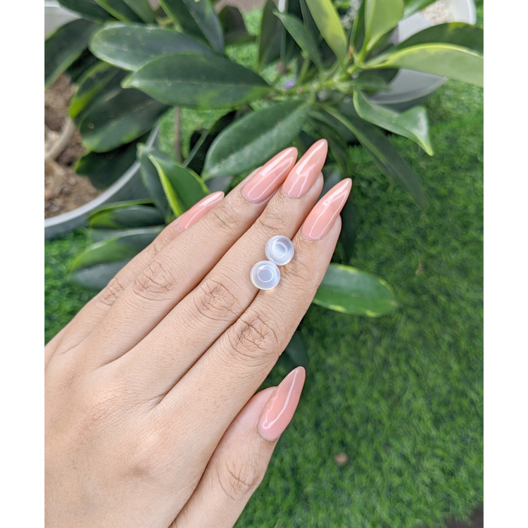 5.30 Ct.Tw. Cabochon Moonstone Pair from Madagascar