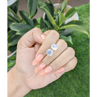 5.30 Ct.Tw.Total Carat Weight Cabochon Moonstone Pair from Madagascar Life Style