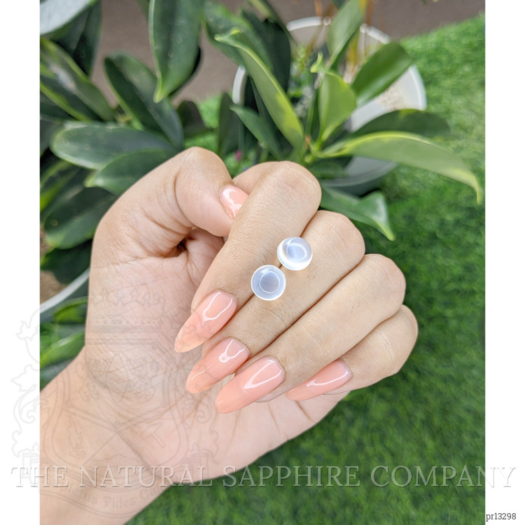 5.30 Ct.Tw. Cabochon Moonstone Pair from Madagascar