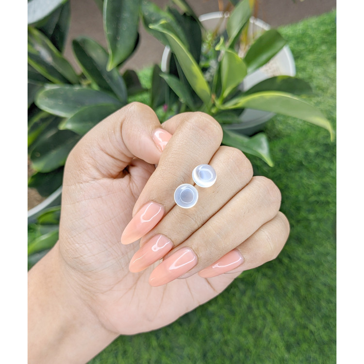 5.30 Ct.Tw. Cabochon Moonstone Pair from Madagascar