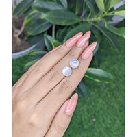 6.05&nbsp;Ct.Tw.Total Carat Weight Cabochon Moonstone Pair from Madagascar Life Style