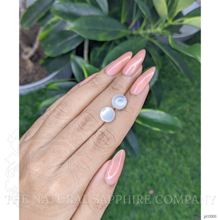 6.05 Ct.Tw. Cabochon Moonstone Pair from Madagascar