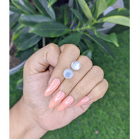 6.05&nbsp;Ct.Tw.Total Carat Weight Cabochon Moonstone Pair from Madagascar Life Style