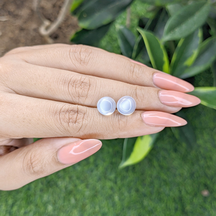 4.79 Ct.Tw. Cabochon Moonstone Pair from Madagascar